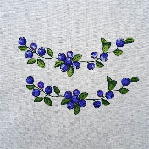 blueberry embroidery designs